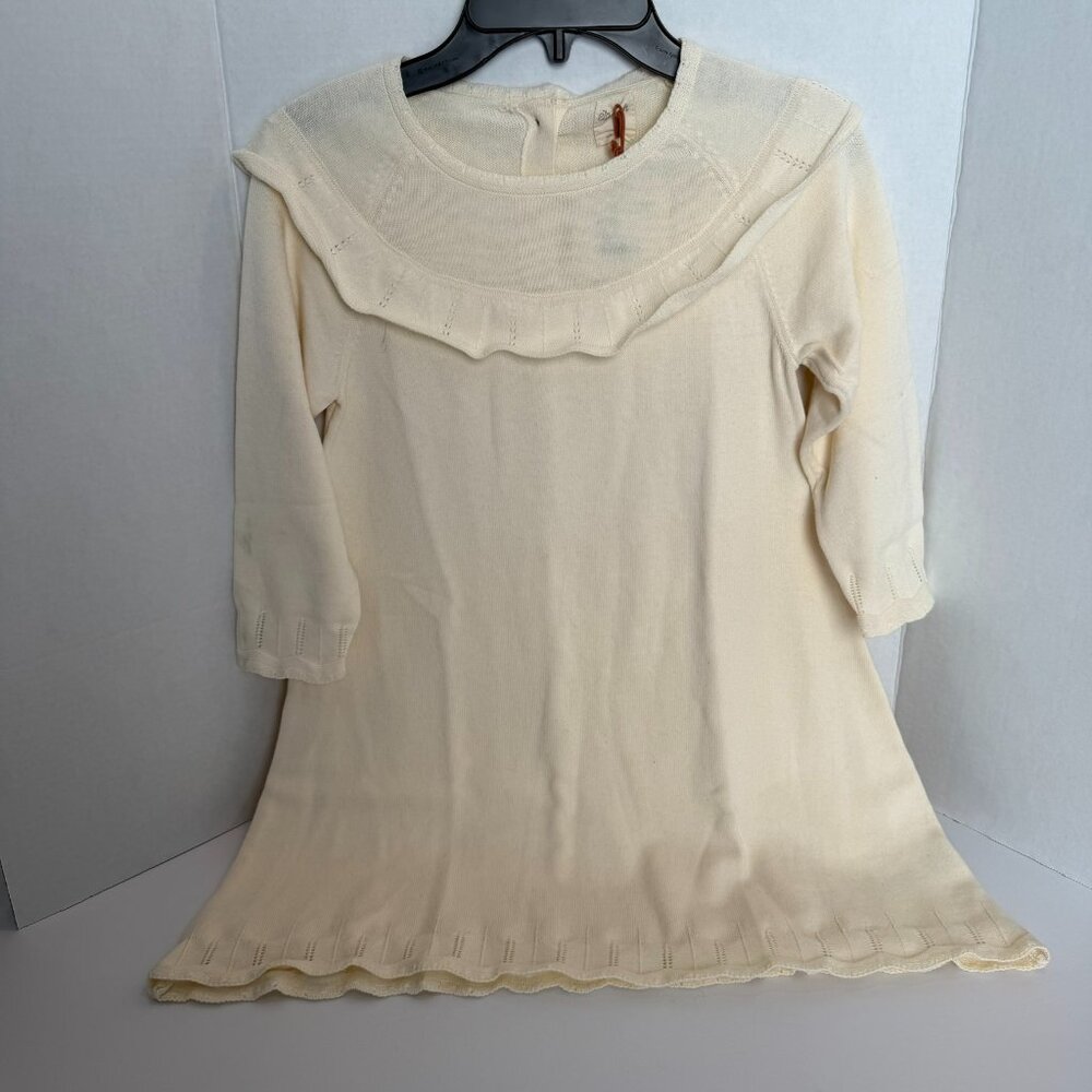 Girl's Dress - ETTIE & H- Cream- Size 7- NEW w/TAGS